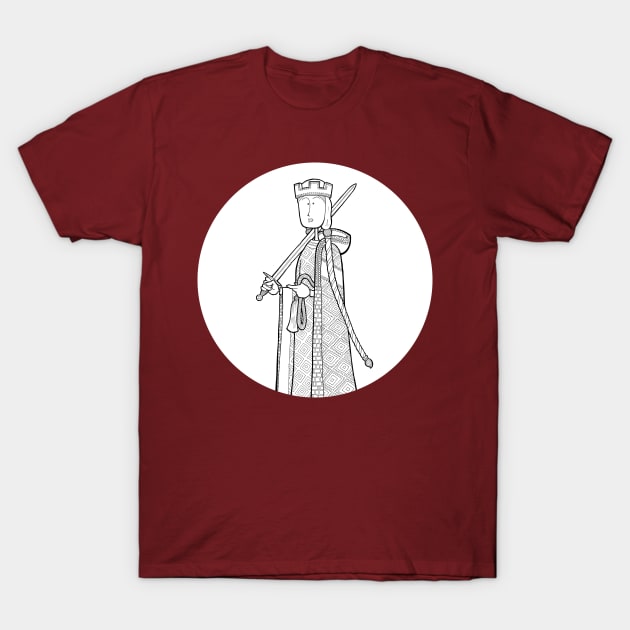 The Dead Queen Detectives - Empress Matilda (or Maud) T-Shirt by Bevis Musson